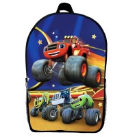 Рюкзак Вспыш и чудо машинки детский (Gear bag mini Blaze 04) черный, 29 х 21 х 9 см