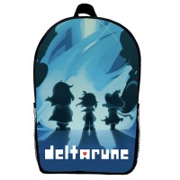 Рюкзак школьный Дельтарун Deltarune (School Gear bag 04) черный, 39 х 27 х 14 см