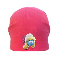 Шапка детская Смурфики Smurfs 001 розовая 50-52 см