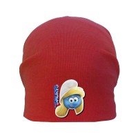 Шапка детская Смурфики Smurfs 001 красная 50-52 см