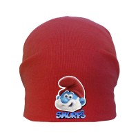 Шапка детская Смурфики Smurfs 002 красная 50-52 см